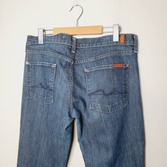 7FAM Blue Classic Bootcut Jeans - Picture 6 of 12